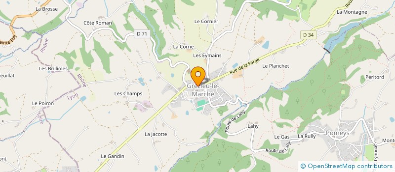 localisation de l'entreprise MONSIEUR YVES VALLDECABRES  GREZIEU-LE-MARCHE