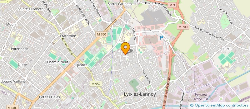 localisation de l'entreprise MONSIEUR YVES VANDEVELDE à LYS-LEZ-LANNOY