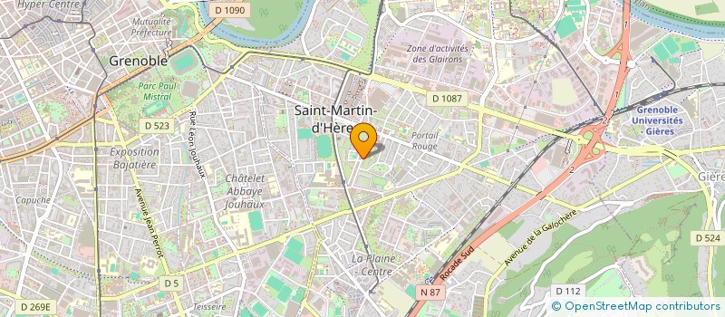 localisation de l'entreprise MONSIEUR YVES VANEL  SAINT-MARTIN-D'HERES