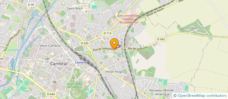 localisation de l'entreprise MONSIEUR YVES VANESSE à CAMBRAI