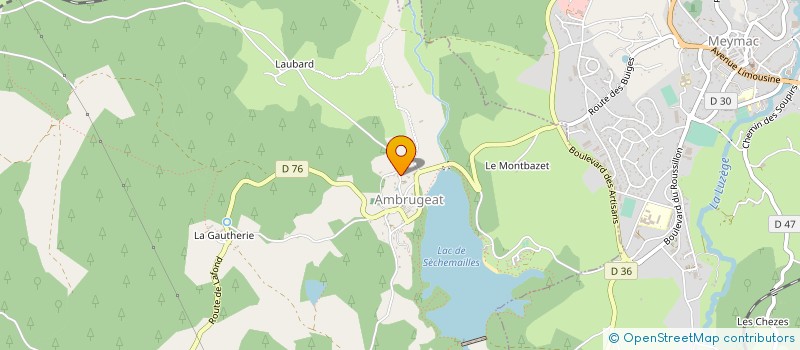 localisation de l'entreprise MONSIEUR YVES VARIERAS  MEYMAC