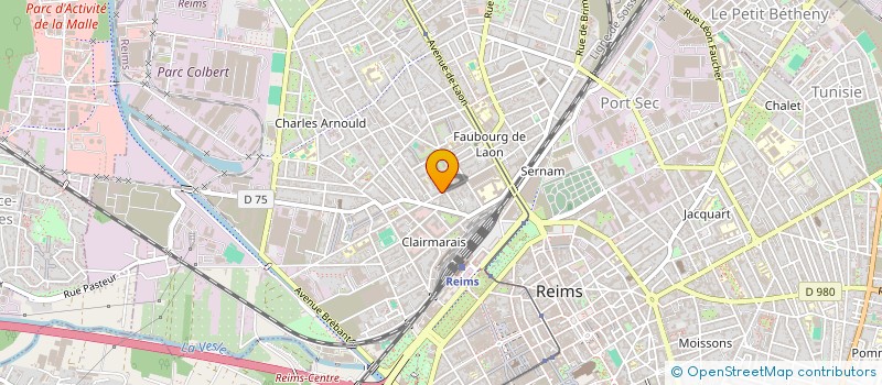 localisation de l'entreprise MONSIEUR YVES VAUDCHAMP  REIMS