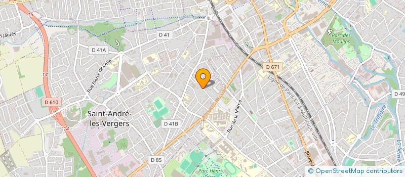 localisation de l'entreprise MONSIEUR YVES VEDRENNE  SAINT-ANDRE-LES-VERGERS