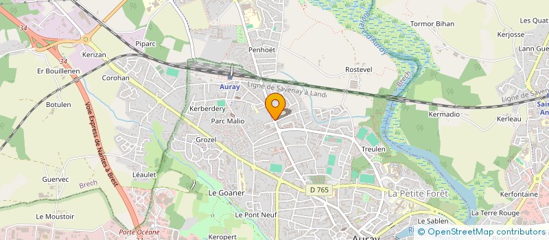 localisation de l'entreprise MONSIEUR YVES VERMERSCH à AURAY
