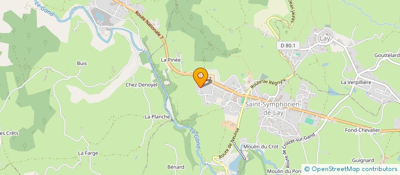 localisation de l'entreprise MONSIEUR YVES VERNAY  FOURNEAUX