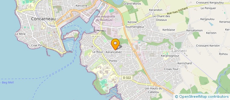 localisation de l'entreprise MONSIEUR YVES VERNON à CONCARNEAU