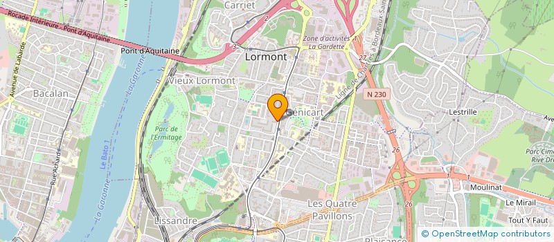 localisation de l'entreprise MONSIEUR YVES VIAL  LORMONT