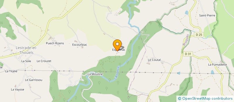 localisation de l'entreprise MONSIEUR YVES VIALA  LESTRADE ET THOUELS