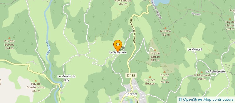 localisation de l'entreprise MONSIEUR YVES VIALANEIX  SARRAN