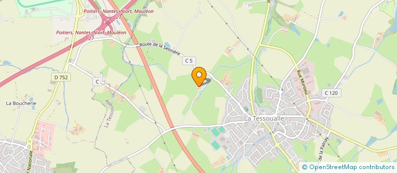 localisation de l'entreprise MONSIEUR YVES VIGNERON  SAINT-CHRISTOPHE-DU-BOIS