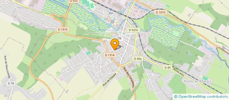 localisation de l'entreprise MONSIEUR YVES VILLEFROY  EU