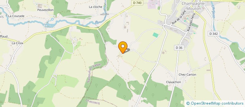 localisation de l'entreprise MONSIEUR YVES VIMOND  CHAMPAGNE-MOUTON