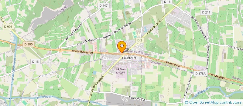 localisation de l'entreprise MONSIEUR YVES VINCENT  CABRIERES-D'AVIGNON