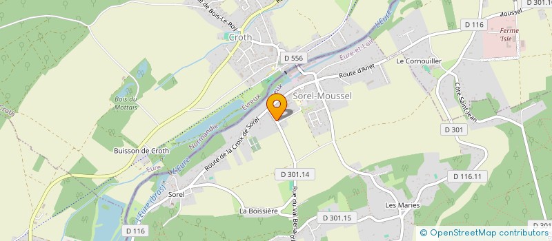 localisation de l'entreprise MONSIEUR YVES VITAL à SOREL-MOUSSEL