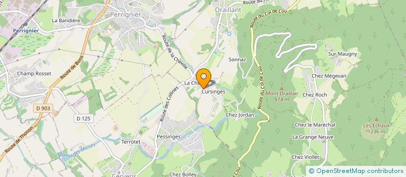 localisation de l'entreprise MONSIEUR YVES VUATTOUX  DRAILLANT