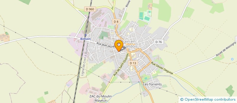 localisation de l'entreprise MONSIEUR YVES WATREMEZ à BOHAIN-EN-VERMANDOIS