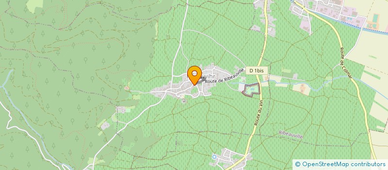 localisation de l'entreprise MONSIEUR YVES WEBER  HUNAWIHR