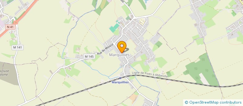 localisation de l'entreprise MONSIEUR YVES WOZNIAK  MARQUILLIES