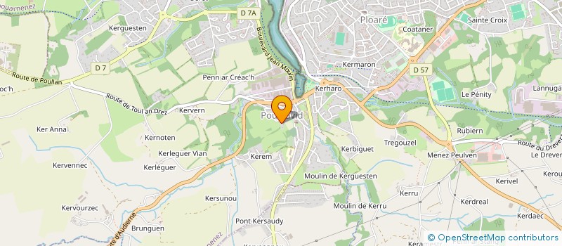 localisation de l'entreprise MONSIEUR YVES YOUINOU à DOUARNENEZ