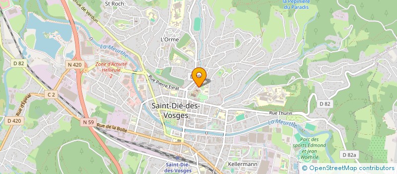localisation de l'entreprise MONSIEUR YVES ZEDLER à SAINT-DIE-DES-VOSGES