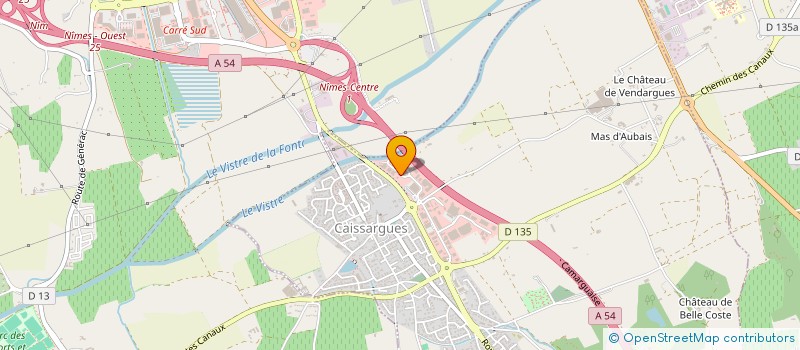 localisation de l'entreprise MONSIEUR YVES ZITELLI  CAISSARGUES