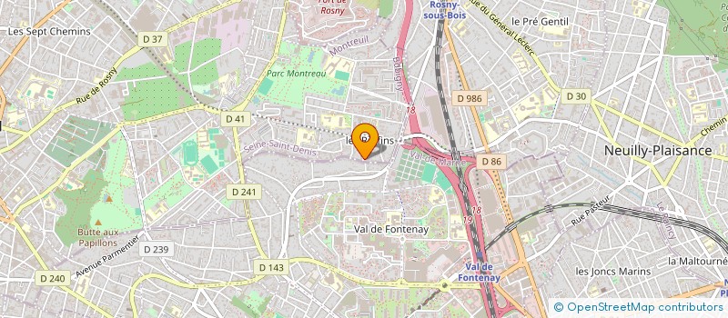 localisation de l'entreprise MONSIEUR YVETTE VIGOUROUX à MONTREUIL