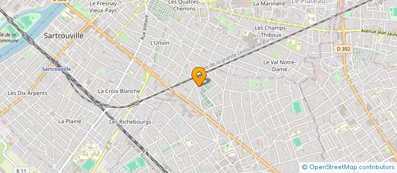 localisation de l'entreprise MONSIEUR YVHAN MOUAFO YO  HOUILLES