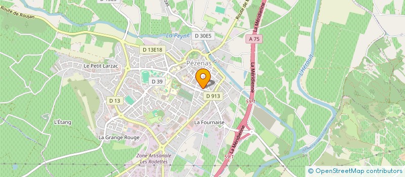 localisation de l'entreprise MONSIEUR YVON AFFRE à PEZENAS