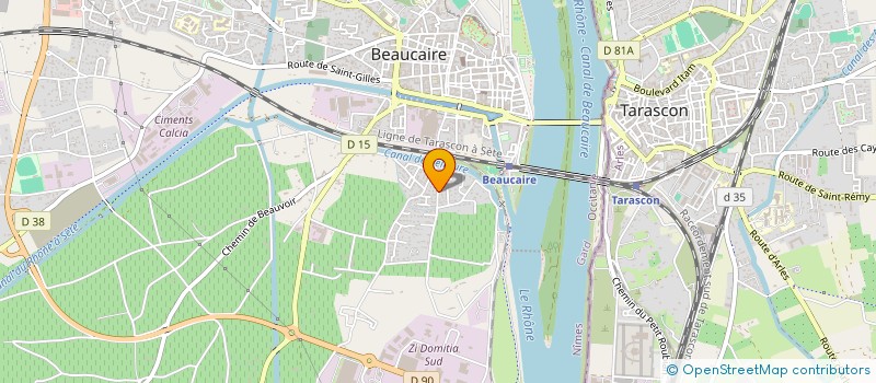 localisation de l'entreprise MONSIEUR YVON ARONA  BEAUCAIRE