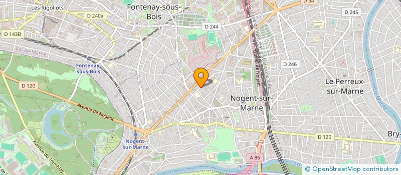 localisation de l'entreprise MONSIEUR YVON AZOU  NOGENT-SUR-MARNE