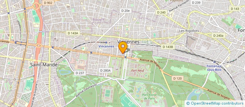 localisation de l'entreprise MONSIEUR YVON BACK  VINCENNES