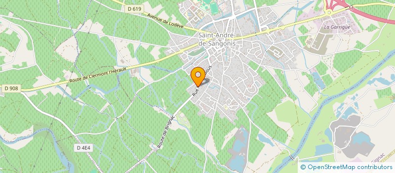 localisation de l'entreprise MONSIEUR YVON BANES  SAINT-ANDRE-DE-SANGONIS