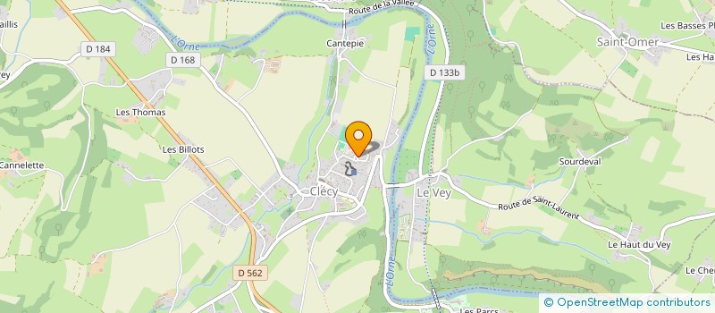 localisation de l'entreprise MONSIEUR YVON BEQUET  CLECY