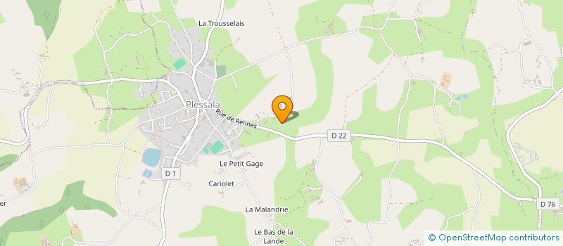 localisation de l'entreprise MONSIEUR YVON BEUREL à LE MENE