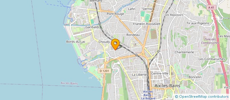 localisation de l'entreprise MONSIEUR YVON BLANCHET  AIX-LES-BAINS