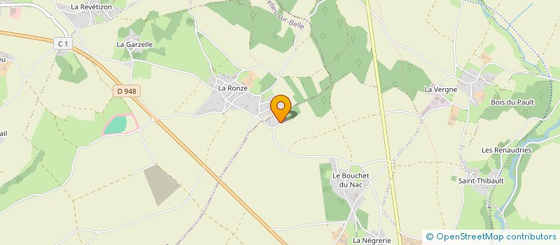 localisation de l'entreprise MONSIEUR YVON BONNEAU  CELLES-SUR-BELLE