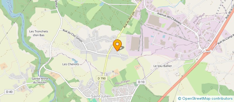 localisation de l'entreprise MONSIEUR YVON BONNION  PLOUFRAGAN