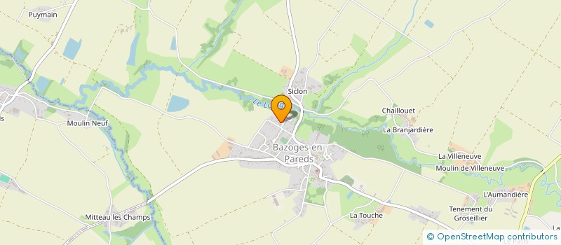 localisation de l'entreprise MONSIEUR YVON BOUDEAU  BAZOGES-EN-PAREDS