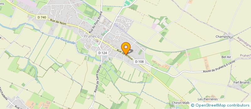 localisation de l'entreprise MONSIEUR YVON BOUDREAU  PRAHECQ