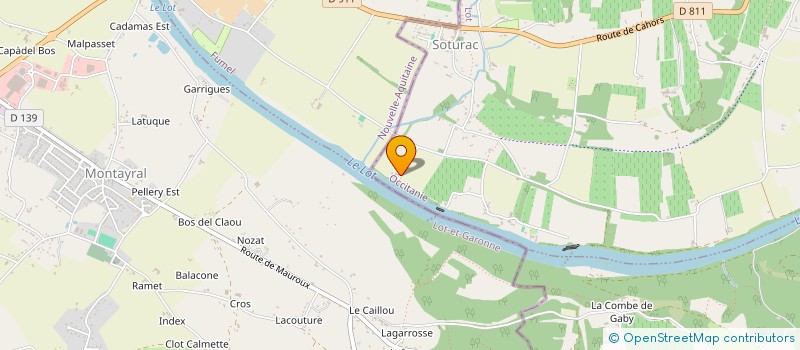 localisation de l'entreprise MONSIEUR YVON BOURDET  SOTURAC