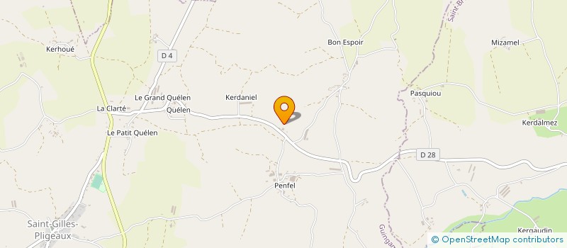 localisation de l'entreprise MONSIEUR YVON BOUTIER  KERIEN