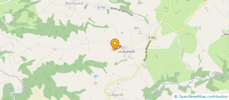 localisation de l'entreprise MONSIEUR YVON BOUZAT  LA SELVE