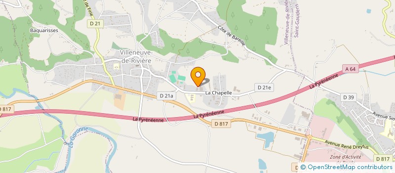 localisation de l'entreprise MONSIEUR YVON BRANA  VILLENEUVE-DE-RIVIERE