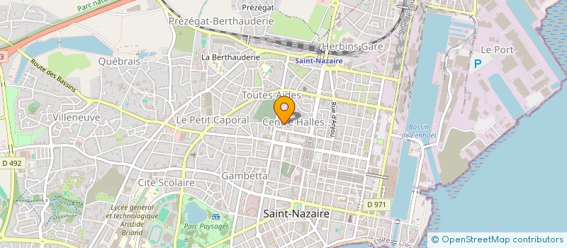 localisation de l'entreprise MONSIEUR YVON BRIERE à SAINT-NAZAIRE