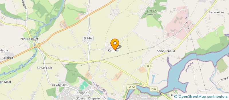localisation de l'entreprise MONSIEUR YVON BUREL à MINIHY-TREGUIER