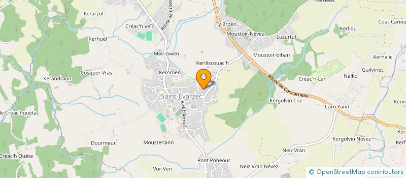 localisation de l'entreprise MONSIEUR YVON CARRIC  FOUESNANT