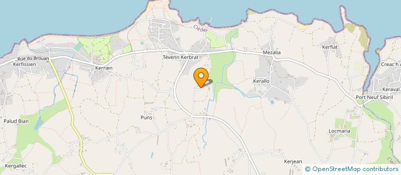 localisation de l'entreprise MONSIEUR YVON CHAPALAIN à CLEDER