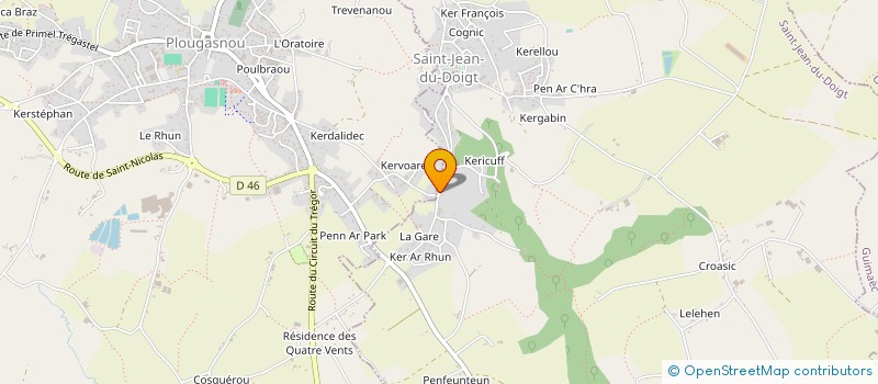 localisation de l'entreprise MONSIEUR YVON CLEC'H à PLOUGASNOU