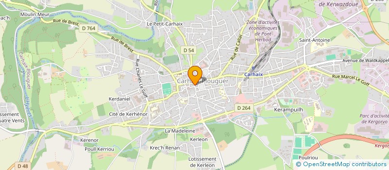 localisation de l'entreprise MONSIEUR YVON COZILIS à CARHAIX-PLOUGUER