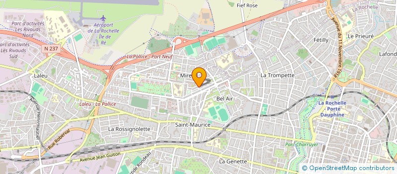 localisation de l'entreprise MONSIEUR YVON DARLES  LA ROCHELLE